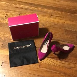Juicy Couture suede heels
